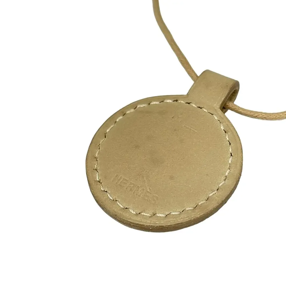 Hermès Tuareg Choker Silver Beige Leather Hardware